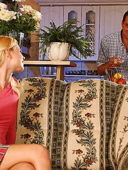 Yasmine Gold screams and moans while she gets her little muff na