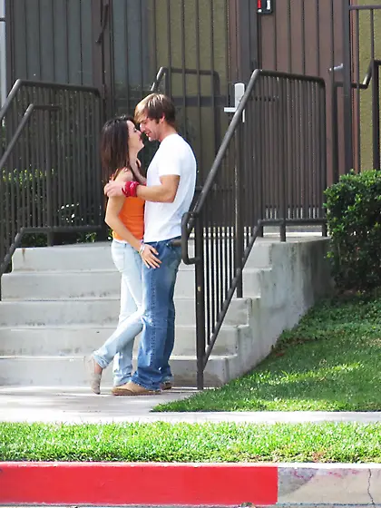 Skinny young chick gets boned at home by her well hung lover.  Sh