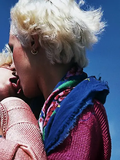 Luscious blonde multi colored