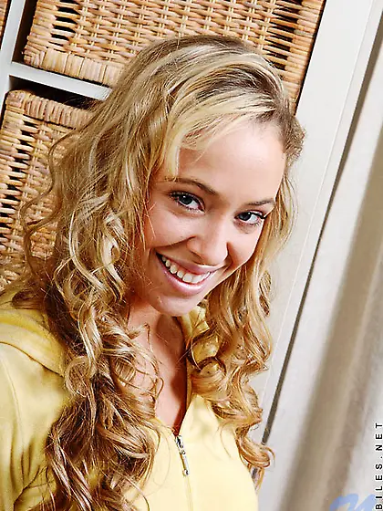 Good-looking brunette bright green