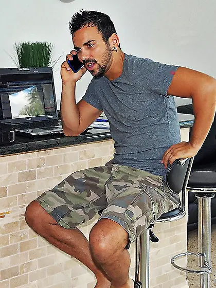 Lacie Rivers gets naked and gets a huge cock up her cunt after d