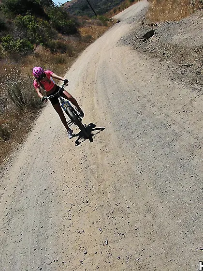 Sweet bicyclist Kara Novack gets her cunt ruthlessly drilled by