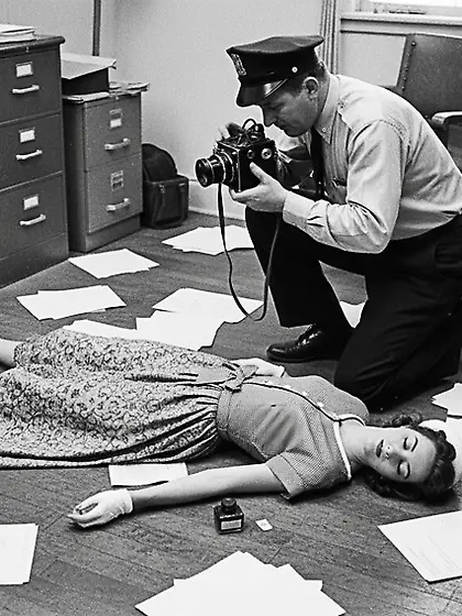 Film Noir Crime Scene