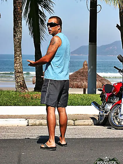 Monica Santhiago takes her sexy bikini off outdoors and fucks wi