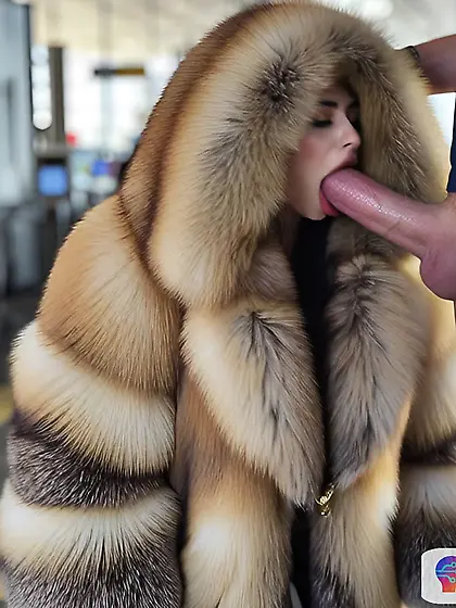 Hooded red fox blowjob
