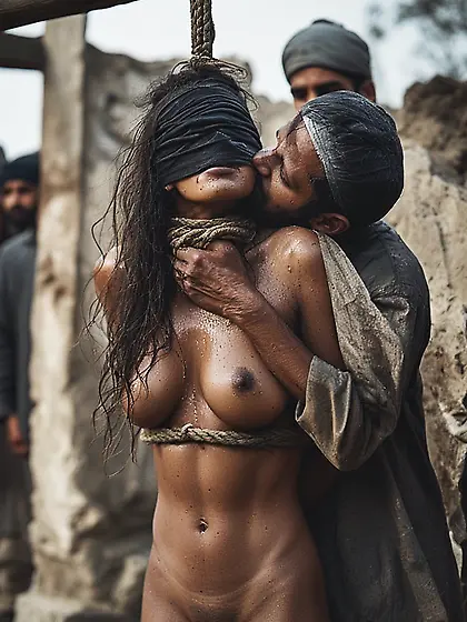 Desi noosed sluts about to Hang