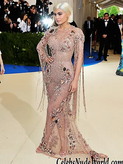 Kylie Jenner See Through Dress Pics