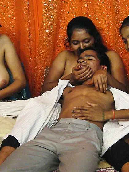 Big Indian gangbang