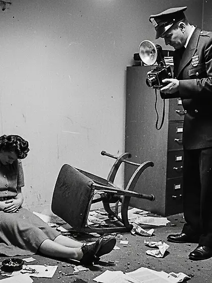 Film Noir Crime Scene