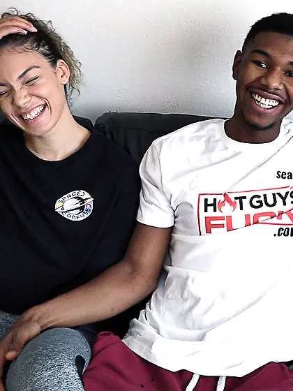 Well-built black boy pounds