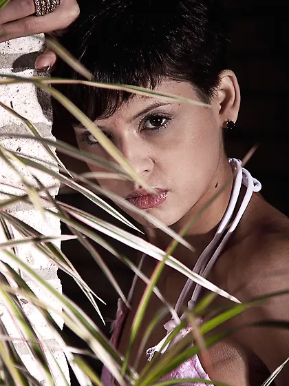 Serbian brunette cutie with short hair has a weakness for nudity