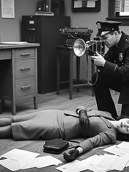 Film Noir Crime Scene