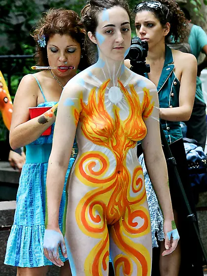 Bikes,  Bodypaint and Public Nudity