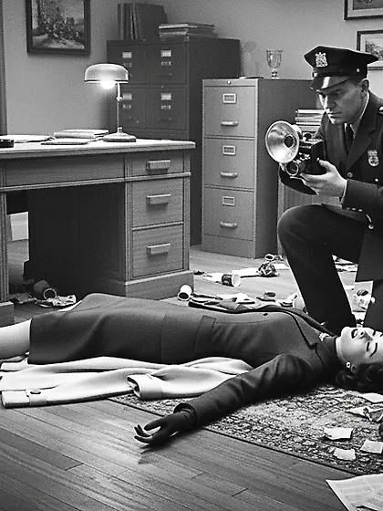 Film Noir Crime Scene