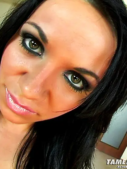 Brunette barebacked ate cum