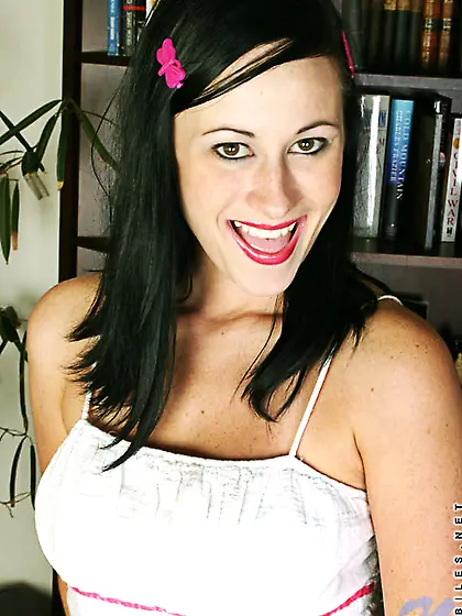 Hunky brunette wearing white