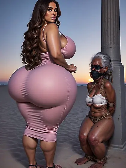 Ultimate Big Booty Bbw Enslaves Nigger Elder