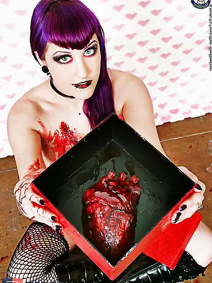 Gothic Valentine Hearts