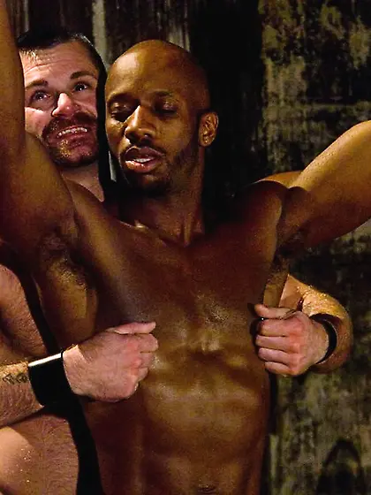 Black tied slave blindfold