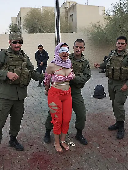 Prisoner of war being executed