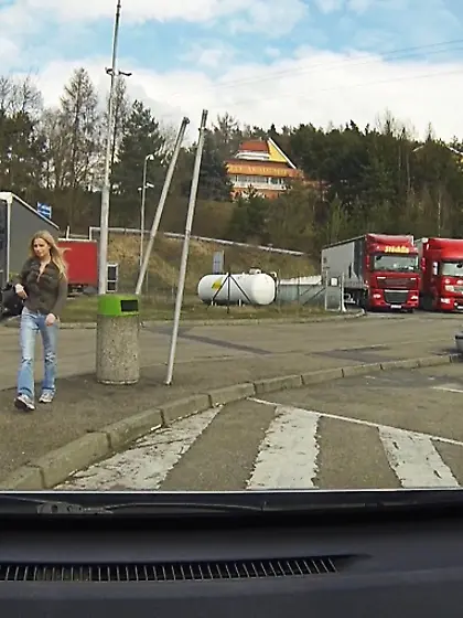 Cock-addicted blonde tight jeans