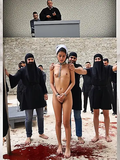 Prisoner of war being executed