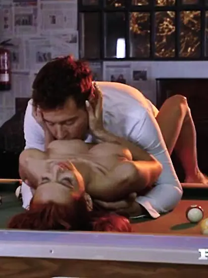 Ginger maid fucked hard in the ass by household