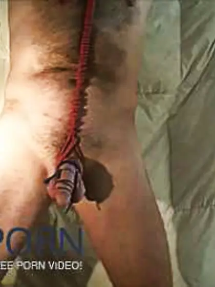 Ass Fucking hook,  crimson strap and restrain bondage...