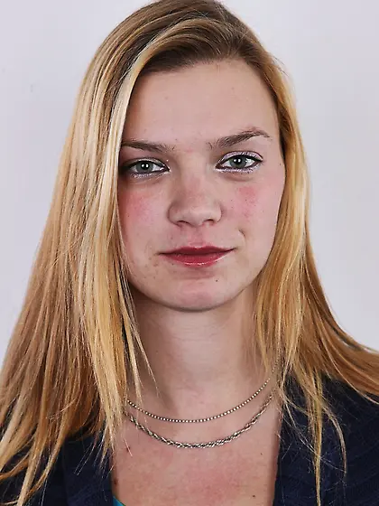 Young blonde shows sweet