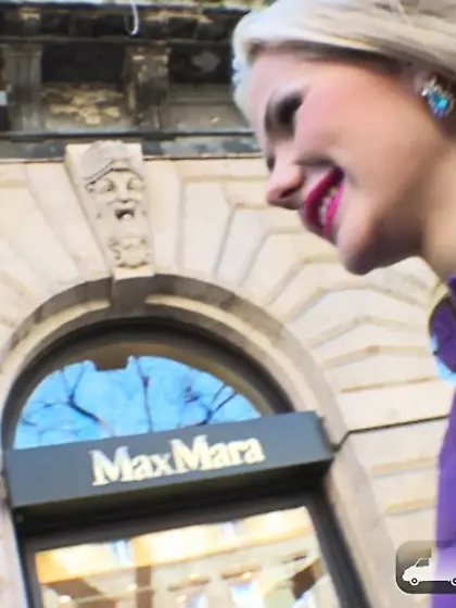 Luscious hottie takes red