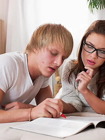 Sexy college girl is also great in hard anal fucking not studyin