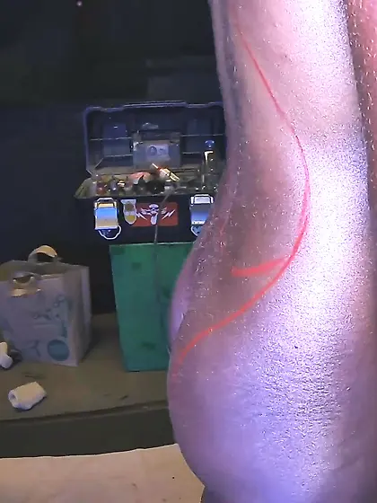 body painted sexy dance