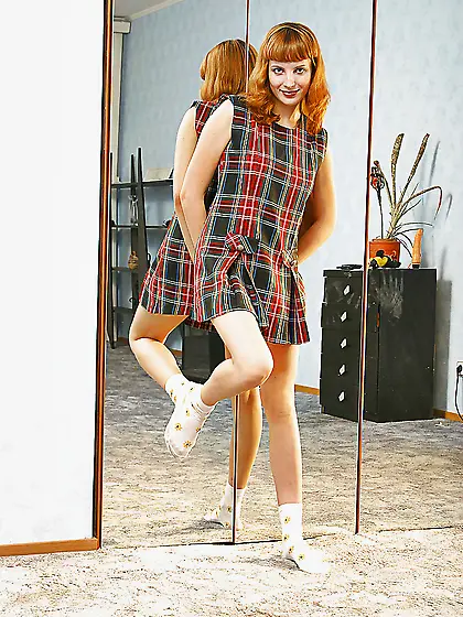 Skinny legs big tits