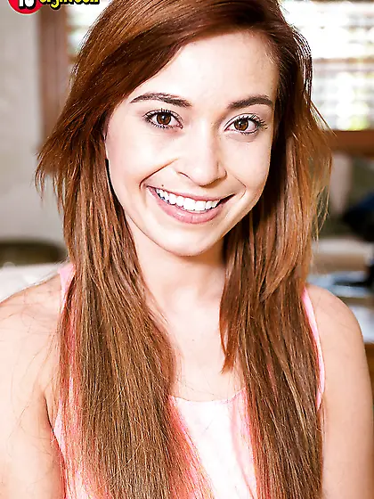 Small tits teen redhead