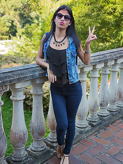 Lolipop tongue red thong