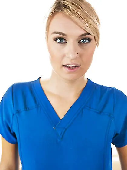 Polish blonde uniform babe