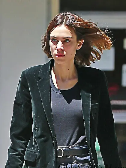 Alexa Chung Braless Photos