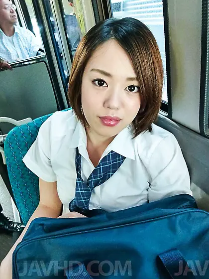 Arisa Suzuki's hairy pussy is exposed during a wild public gangb