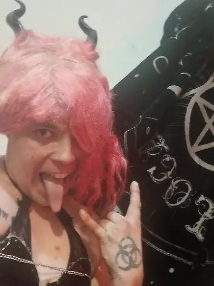 Satanic sissy meth whore