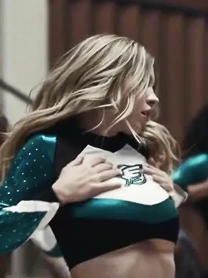 Sydney Sweeney as cheerleader Cassie from Euphoria