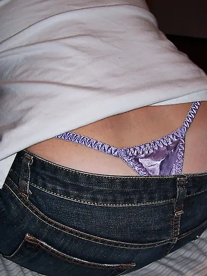 Satin thong