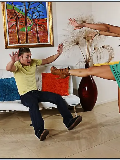 Naughty heels cumshot