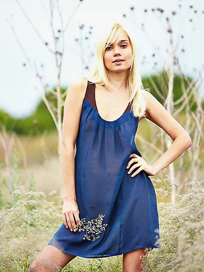 Warm summer sun is petting the naked body of blonde Aljena A pos