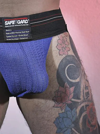 Inked hunks cum vigorous