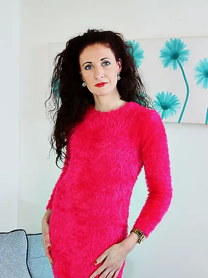 Naked black stockings