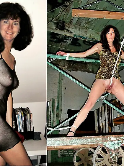 Before after bondage of sexy women Lady T Bondage