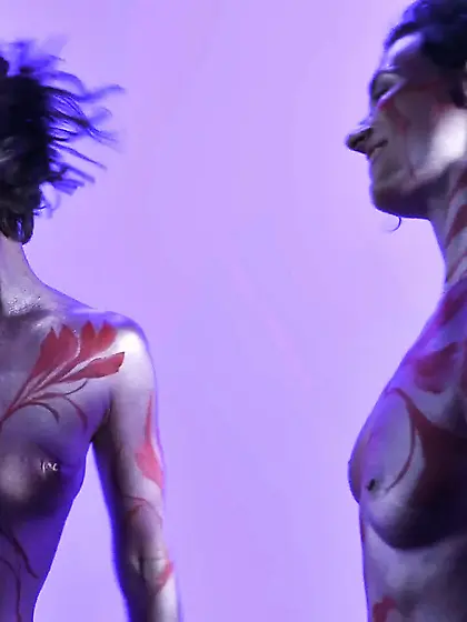 body painted sexy dance