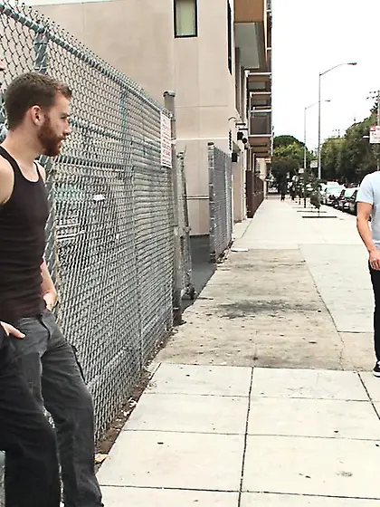 Young man bound dominant