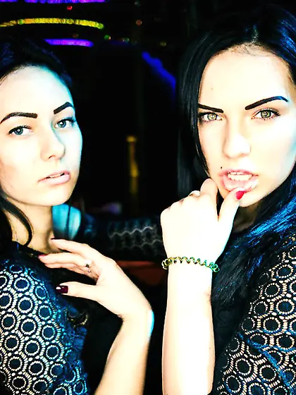 White teen black hair