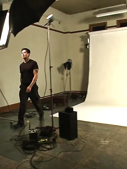 Gagged tied dude sucked